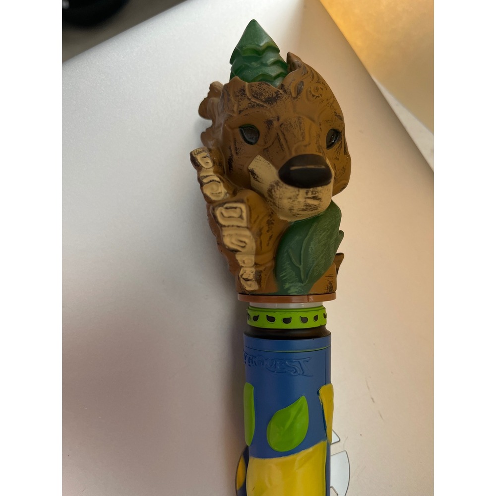 MagiQuest Great Wolf Lodge Forest Wolf Wand Light Up Blue Interactive Toy 14"